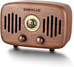 Alto-falante Bluetooth SIMOLIO Vintage Radio Retro 2x8W Stereo