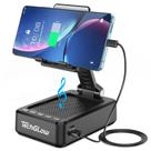 Alto-falante Bluetooth TechGlow com Suporte para Celular e Power Bank