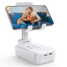 Alto-falante Bluetooth ZEALOT Z7 com suporte de telefone - branco Alto-falante Bluetooth ZEALOT Z7 com suporte de telefone - branco