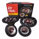 Alto Falante Bravox Kit Facil 6 + Triaxial Quadriaxial 6x9