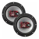 Alto falante bravox triaxial 6 polegadas 100w boca auto som