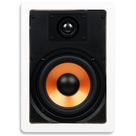 Alto-falante embutido na parede Micca M-6S 2-Way Home Theater 6.5 Woofer branco