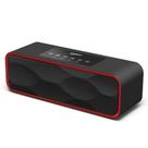 Alto-falante estéreo Bluetooth Baymart Musky DY22 10W preto/vermelho