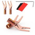 Alto-falante Fork Y Spade Connector Viborg 45 graus 4PCS