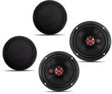 Alto Falante Foxer 6 Polegadas Par C/ Tela 120W Rms - FZ.60t