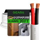 Alto-falante Wire GearIt 14AWG Gauge 20 pés/6 m de cobre livre de oxigênio Alto-falante Wire GearIt 14AWG Gauge 20 pés/6 m de cobre livre de oxigênio