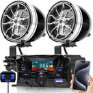Alto-falantes Bluetooth GoHawk TS3 para Motocicleta - 180W - 7/8" a 1,25"
