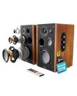 Alto-falantes de estante alimentados Majority D100 100W Bluetooth 5.3