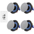 Alto-falantes de teto Bluetooth Herdio de 4 polegadas de 2 vias com amplificador