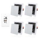 Alto-falantes de teto Herdio 5.25" Bluetooth bidirecional com amplificador