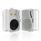 Alto-falantes externos Herdio 8,9 cm 200 W, 3 vias, par branco impermeável