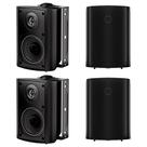 Alto-falantes externos Herdio de 4 polegadas com amplificador Bluetooth