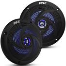 Alto-falantes marinhos impermeáveis Pyle PLMRS63BL 6.5" 240W - Preto
