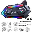 Alto-falantes para capacete de motocicleta FEYA Y20 RGB Lights IPX6 Waterproof Alto-falantes para capacete de motocicleta FEYA Y20 RGB Lights IPX6 Waterproof