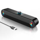 Alto-falantes para computador LENRUE A39PRO 10W USB Soundbar preta