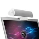 Alto-falantes USB GoGroove SonaVerse para laptop brancos