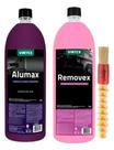 Alumax limpa aluminio + removex para chassi + pincel externo