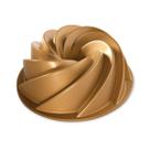 Alumínio fundido dourado Bundt Pan Nordic Ware Heritage 2,4 L