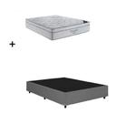 ama Base Box Casal Camurça Cinza Colchão Freedom Molas Ensacadas 138x188 Ortobom ama Base Box Casal Camurça Cinza Colchão Freedom Molas Ensacadas 138x188 Ortobom