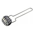 Amaciador De Carne Rolo Manual Inox Cozinha 20 Cm