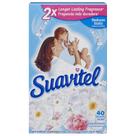 Amaciador de tecidos Suavitel Dryer Sheets Field Flowers 40 Ct