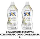Amaciante de Roupas Concentrado 1L -Girando Sol (Coco Baunilha Hipoalergenico Doces Sonhos)