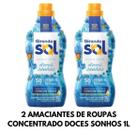 Amaciante de Roupas Concentrado 1L -Girando Sol (Coco Baunilha Hipoalergenico Doces Sonhos)
