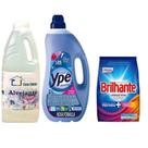 Amaciante de Roupas Ype 2L + 1 Sabão em Pó Brilhante 800g +01 Alvejante s/ Cloro 2L