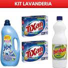 Amaciante Ypê 2 Litros + 02 Sabão em Pò Tixan 800g + 1 Alvejante sem cloro 1L