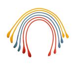 Amarradores em Silicone Coloridos 6 Peças 30cm - Oikos
