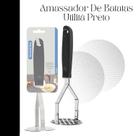 Amassador de Batata Inox Premium Tramontina Utilità com Cabo Preto