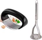 Amassador de Batata Profissional Inox e Espremedor de Alho Fácil - Sua Cozinha Completa Amassador de Batata Profissional Inox e Espremedor de Alho Fácil - Sua Cozinha Completa