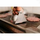 Amassador de Hambúrguer Smash Burguer Inox Bovino, Peixe, Porco, legumes, Queijo Cheddar Crosta de Requeijão