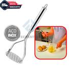 Amassador Espremedor De Batatas Legumes E Frutas Multiuso Vertical Em Aço Inox Amassador Espremedor De Batatas Legumes E Frutas Multiuso Vertical Em Aço Inox