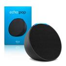 Amazon Echo Pop Alexa Smart Speaker Preto Bluetooth + Assistente Virtual
