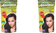 Amazonia Preto Medio (Preto Natural) Hene em Gel 180gr Divina Dama Pouch