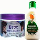 Amazun Btox Solta Cachos Anti Frizz Cachos Soltos 500g - Creme de Pentear Alecrim 500g
