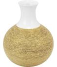 AMBER VASO 34x26x26cm CERÂMICA DOURADO