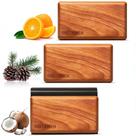 Ambientador para carro SHITAMEN de madeira com presilha para quebra-sol, kit com 3 unidades Ambientador para carro SHITAMEN de madeira com presilha para quebra-sol, kit com 3 unidades