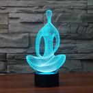 Ambiente de lâmpada LED de meditação colorida com toque colorido