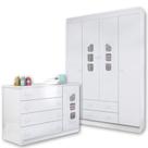 Ambiente Guarda Roupa Lívia e Cômoda com Lívia - 100% MDF