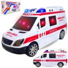 Ambulância De Brinquedo Com Sirene Som Luz Anda Bate e Volta - Ambulância De Brinquedo Com Sirene Som Luz Anda Bate e Volta -