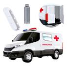 Ambulância Educativa Infantil Detalhes Realistas Porta Traseira Brinquedo Profissões Criança Carrinho Presente Imaginação Veículo Ambulância Educativa Infantil Detalhes Realistas Porta Traseira Brinquedo Profissões Criança Carrinho Presente Imaginação Veículo