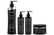 Amend Luxe Creations Extreme Repair Shampoo e Máscara e Reconstrutor Capilar Overnight e Leave-in