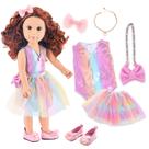 American Doll ZITA ELEMENT de 18 polegadas com roupas e acessórios American Doll ZITA ELEMENT de 18 polegadas com roupas e acessórios