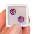 Ametista Brilhante ø8mm Par 2,96ct
