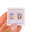 Ametrino Baguete Par 8,86ct