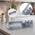 Amolador Afiador De Facas Tesouras Em Aço Inox Com 3 Afiadores Lanmax Base Antiderrapante Ergonômico Amolador Afiador De Facas Tesouras Em Aço Inox Com 3 Afiadores Lanmax Base Antiderrapante Ergonômico