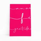 Amor Fé Gratidão Frases Decorativo Quadro Canvas 60x40cm