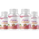 Amora Isoflavo na 480 Cáps 500mg Kit 4 Frascos X 120 Capsulas